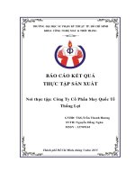 Báo cáo thực tập ngành may quy trình công nghệ sản xuất mã hàng quần jean