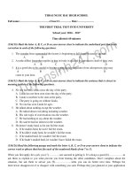 Đề thi thử THPT Quốc gia 2017 môn Anh  THPT Chuyên Thoại Ngọc Hầu  