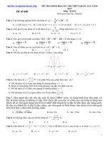 300 ĐỀ THI THỬ MÔN TOÁN – TRẮC NGHIỆM 2017 – CÓ LỜI GIẢI CHI TIẾT ĐÃ ĐƯỢC THẨM ĐỊNH – IN DÙNG NGAY – ĐỀ SỐ 40/300