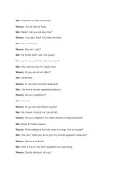 Conservation about Favourite food