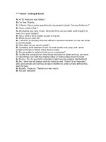 Conservation about Write by hand or Email