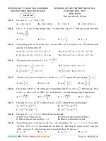 BTN077 THPT TRAN HUNG DAO NAM DINH l1 
