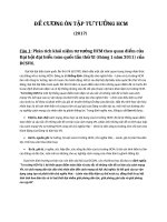 Đề Cương Ôn Tập Học Phần Tư Tưởng HCM