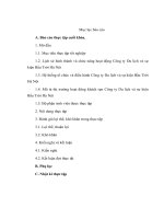 Báo cáo thực tập – Công ty Du lịch và sự kiện Bầu Trời Hà Nội