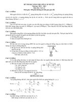 ĐỀ THI HSG MÔN VẬT LÝ 8