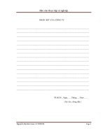 Báo cáo thực tập ngành may Quy trình công nghệ sản xuất quần jean