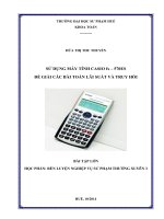 Bí kíp giải bài toán lãi suất truy hồi bằng máy tính Casio