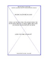 Nâng cao sự hài lòng của khách hàng tại NH đầu tư và phát triển VN