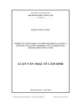 NGHIÊN CỨU NHÂN GIỐNG CÁC DÕNG BẠCH ĐÀN LAI UE35 VÀ UE56 GIỮA EUCALYPTUS UROPHYLLA VÀ E. EXSERTA BẰNG PHƢƠNG PHÁP NUÔI CẤY MÔ