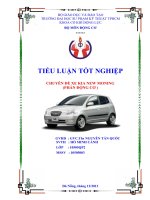 LUẬN VĂN CHUYÊN đề ĐỘNG cơ XE KIA NEW MONING