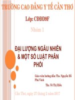 Chủ đề 2  Đại lượng ngẫu nhiên một số luật phân phối thông dụng