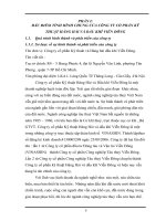 báo cáo tổng hợp các phần ngành kế toán