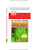 16 phuong phap va ky thuat giai nhanh bai tap trac nghiem Hoa hoc - Pham Ngoc Bang