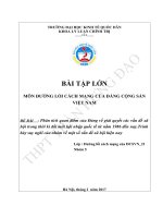 Phân tích quan điểm của đảng về giải quyết các vấn đề xã hội trong thời kì đổi mới hội nhập quốc tế từ nắm 1986 đến nay