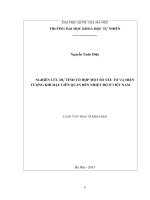 Nghiên cứu dự tính tổ hợp cho một số các yếu tố hiện tượng liên quan đến nhiệt độ ở Việt Nam