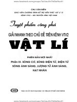 Tuyet pham cong pha giai nhanh theo chu de Vat ly - Chu Van Bien (Tap 3)