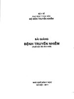 BÀI GIẢNG BỆNH TRUYỀN NHIỄM BYT 2011