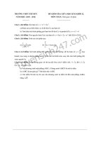 Đề thi giữa học kì 2 lớp 12 môn Toán  THPT Thủ Đức 2016