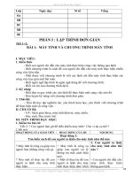 Giáo án FULL môn tin học khối 6+7+8 bậc trung học cơ sở