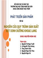 Phát triển sản phẩm bánh bông lan