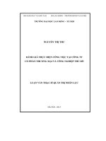 Đánh giá thực hiện công việc tại Công ty Cổ phần Thương mại và Công nghiệp Thủ Đô (CITRACO) (LV thạc sĩ)
