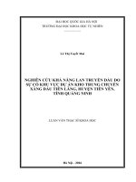 Nghiên cứu khả năng lan truyền dầu do sự cố khu vực dự án kho trung chuyển xăng dầu Tiên Lãng, huyện Tiên Yên, tỉnh Quảng Ninh