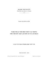 NGHỆ THUẬT THỂ HIỆN NHÂN VẬT TRONG TIỂU THUYẾT VIỆT LAM TIỂU SỬ CỦA LÊ HOAN