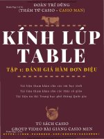 11 tap Kinh Lup Table giai toan bang may tinh Casio - Doan Tri Dung