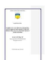 Nghiên cứu các nhân tố ảnh hưởng quyết định sử dụng dịch vụ truyền hình tương tác của người sử dụng ở thành phố Hồ Chí Minh