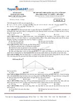 Đề thi thử đại học môn hóa trường THPT hạ long   lần 1 có đáp án giải chi tiết 