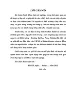 Đánh giá thực trạng và định hướng quy hoạch sử dụng đất chi tiết đến năm 2020 xã Đồng Cương huyện Yên Lạc   tỉnh Vĩnh Phúc