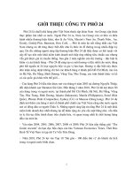 Kiểm soát nội bộ đối với quy trình bán hàng ở Doanh nghiệp phở 24