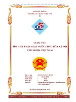 Bài dự thi tìm hiểu hiến pháp nước cộng hòa xã hội chủ nghĩa việt nam