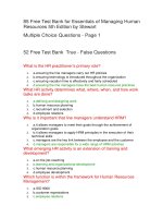 137 free test bank for essentials of managing human resources 5th edition by stewart 