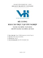 Báo cáo thực tập tốt nghiệp ngành tài chính ngân hàng   đại học công nghiệp việt hung