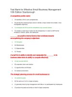 130 test bank for effective small business management 10th edition scarborough 