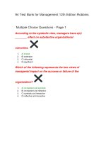94 test bank for management 12th edition robbins 