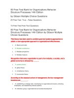 115  free test bank for organizations behavior structure processes 14th edition 