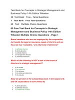 97 test bank for concepts in strategic management and business policy 14th edition wheelen 