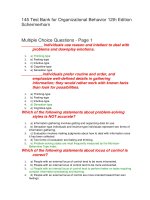 145 test bank for organizational behavior 12th edition schermerhorn đề thi trắc nghiệm