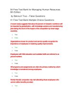 95 test bank for managing human resources 6th edition 