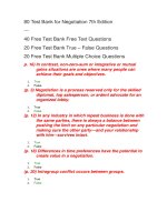 80 test bank for negotiation 7th edition 