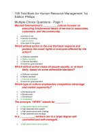 105 test bank for human resource management 1st edition phillips 
