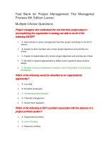 Test bank for project management the managerial process 6th edition larson 