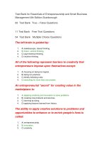 127 test bank for essentials of entrepreneurship and small business management 6th edition scarborough 