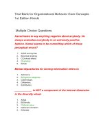 97 test bank for organizational behavior core concepts 1st edition kinicki 