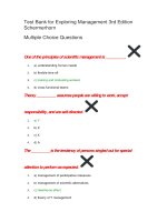Test bank for exploring management 3rd edition schermerhorn 