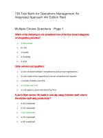 135 test bank for operations management an integrated approach 4th edition reid 