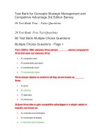 190 test bank for concepts strategic management and competitive advantage 3rd edition barney 