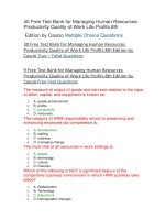 79 free test bank for managing human resources productivity quality of work life profits 8th 